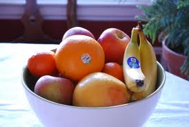 bol fruits sur table